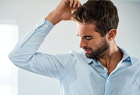 If you find yourself sweating excessively even when you're not very hot, you may have hyperhidrosis.