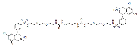 IBSRELA (tenapanor) Structural Formula - Illustration