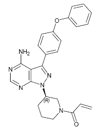 IMBRUVICA® (ibrutinib) Structural Formula Illustration