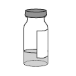 Fill the syringe with air equal to the amount of the medicine to be given - Illustration