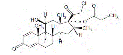 IMPOYZ (clobetasol propionate) Structural Formula Illustration