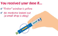 Confirm that the entire medication window is yellow - Illustration