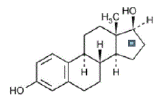 IMVEXXY™ (estradiol) Structural Formula Illustration