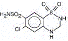 Hydrochlorothiazide Structural Formula Illustration