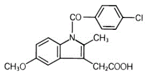 INDOCIN SR (indomethacin) Structural Formula Illustration