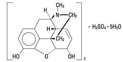 INFUMORPH (morphine s) Structural Formula Illustration