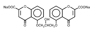 Intal (cromolyn sodium) structural formula illustration