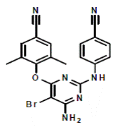 INTELENCE (etravirine) Structural Formula Illustration
