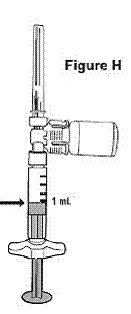 The syringe barrel level marks - Illustration