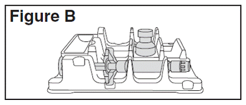 Place the BETASERON vial in the well - Illustration