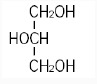 Glycerin structural formula illustration