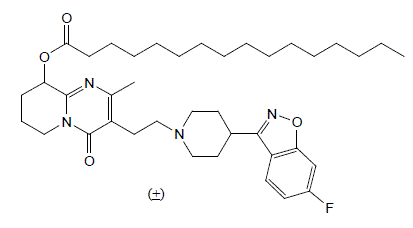 INVEGA TRINZA® (paliperidone palmitate) Structural Formula Illustration