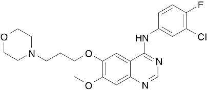 IRESSA (gefitinib) Structural Formula Illustration