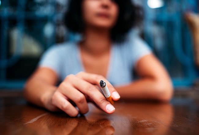 smoking before blood test