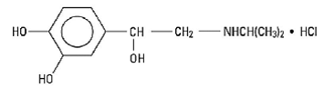 Isuprel™ (Isoproterenol Hcl) Structural Formula Illustration