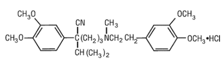 ISOPTIN® SR (verapamil HCl) Structural Formula Illustration