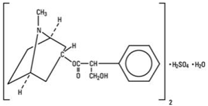 ISOPTO® ATROPINE (atropine sulfate) Structural Formula Illustration