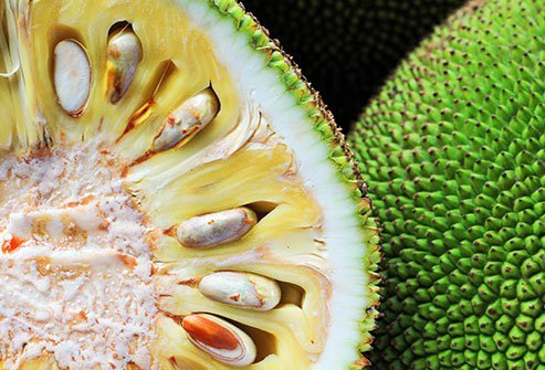 Jackfruit is a fruit native to India and parts of southeast Asia.