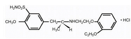 Tamsulosin Hydrochloride - Structural Formula Illustration