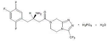 Sitagliptin - Structural Formula Illustration