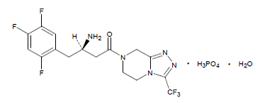 Sitagliptin - Structural Formula Illustration