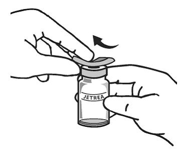 The top of the vial should be disinfected with an
alcohol wipe - Illustration