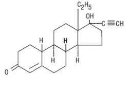 JOLESSA® (levonorgestrel) Structural Formula Illustration