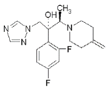 JUBLIA® (efinaconazole) Structural Formula Illustration