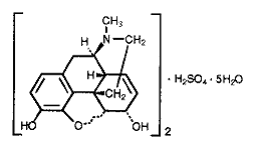 KADIAN® (morphine sulfate) Structural Formula Illustration