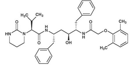 Lopinavir - Structural Formula Illustration