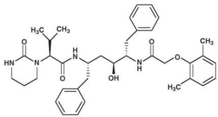 Lopinavir - Structural Formula - Illustration