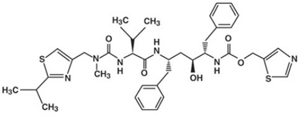 Ritonavir - Structural Formula - Illustration