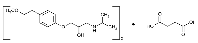 KAPSPARGO™ SPRINKLE (metoprolol succinate) Structural Formula - Illustration