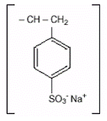 KAYEXALATE (sodium polystyrene sulfonate) - Structural Formula Illustration