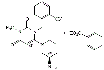 Alogliptin - Structural Formula Illustration 1