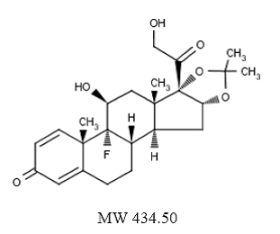 KENALOG®-40 INJECTION
(triamcinolone acetonide) Structural Formula Illustration