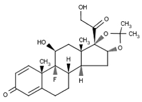 KENALOG® SPRAY 
  (Triamcinolone Acetonide) Structural Formula Illustration