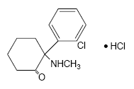 Ketamine Hydrochloride - Structural Formula Illustration