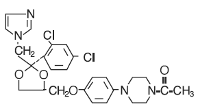 NIZORAL® (Ketoconazole)  Structural Formula Illustration