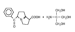 ACULAR® (ketorolac tromethamine) Structural Formula Illustration