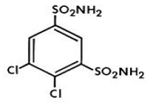 KEVEYIS™ (dichlorphenamide) Structural Formula Illustration