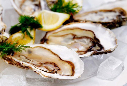 Oysters are an excellent food source of zinc.