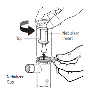 Twist off the Nebulizer Insert - Illustration