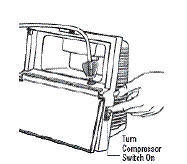 Turn on the compressor - Illustration