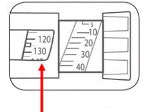 The odd numbers (for example, 125) are shown as
lines between the even numbers - Illustration