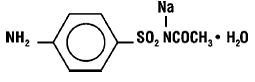 KLARON® (sodium sulfacetamide) Structural Formula Illustration