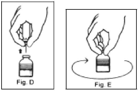 KOGENATE FS [Antihemophilic Factor (Recombinant), Formulated
with Sucrose] Figure D AND E Illustration