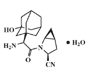 Saxagliptin - Structural Formula Illustration