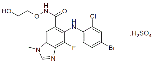 KOSELUGO (selumetinib) Structural Formula Illustration