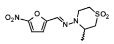 LAMPIT (nifurtimox) Structural Formula Illustration